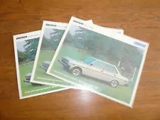 1979 Fiat Brava 4 Door Sedan Sales Brochure/ Flyer- Vintage- Three for One