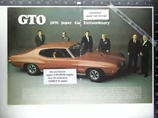 1970 Pontiac GTO 8pg 1969 feature on '70 introduction 2pg drivable chassis shot