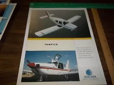 Socata TB9C Tampico Club Aircraft 8 Page Brochure