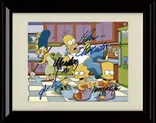 Unframed Simpsons Autograph Promo Print - Cast Signed Family Portrait -