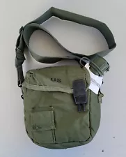 US Military 2 QT Collapsible Water Canteen with 2 Quart Pouch Cover & Sling EXC