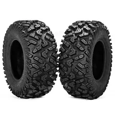 2x 25x10-12 ATV Tires 6PR 25x10x12 UTV Tires 25 10 12 All Terrain Heavy Duty