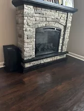 electric fireplace heater with mantel