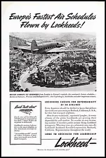 1939 LOCKHEED LODESTAR British Airways Aircraft Travel AD