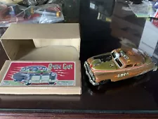 * VINTAGE 1960’s GMEN CAR TIN FRICTION TOY WITH BOX Store Stock Unused