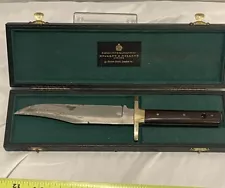 VINTAGE RARE HOLLAND & HOLLAND SHEFFIELD ENGLAND BOWIE FIXED BLADE KNIFE W/ BOX