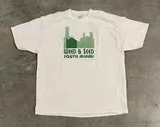 Men’s Weed & Seed South Miami Community Plants White Adult Size X-Large