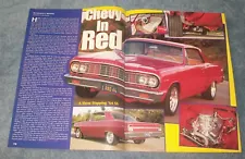 1964 Chevelle Malibu SS Vintage RestoMod Article "Chevy in Red"