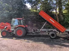 4 tonne tipping dump trailer withh floatation tyres