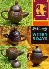 Eco Friendly Coconut Shell Tea Pot Hand Made Sri Lanka Express Mail within 5Days