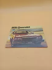 1976 Chevrolet Caprice Classic and Impala 12-page Car Sales Brochure Catalog VTG