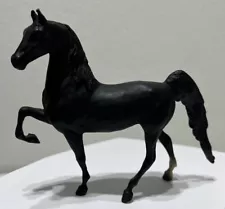 Breyer Molding Co. Vintage Black Horse 5” Tall 6” Long American Saddlebred