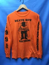 Death Row Records T-Shirt Rap Tee Screen Stars Small Long Sleeve *SALE*