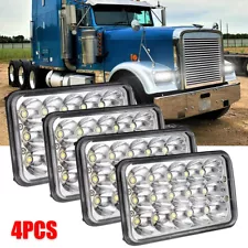 4pc 4x6" LED Headlight Hi-Lo DRL Turn Light For Freightliner Classic XL Kenworth (For: Freightliner Classic)