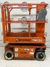 Snorkel Lift TM12E ANSI Electric Drive Telescopic Mast Lift 12ft Max Height