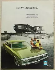 CHRYSLER ROYAL USA Car Sales Brochure 1971 #81-005-1036