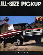 1987 Chevrolet Truck Silverado C/K Original Sales Brochure - Pickup