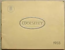 WOLSELEY RANGE Car Sales Brochure For 1933 #925 HORNET 21/60HP Sixteen