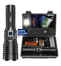 Shadowhawk Torches LED Super Bright Rechargeable, Flashlight 15000 Lumens