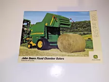 john deere fixed chamber round baler 568 578 sale brochure 12 pages yy05439e