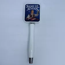 SAMUEL ADAMS 11.25" Draft Beer Bar Pub Tap Handle Shift Knob White