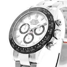 Rolex Daytona "White Panda" 40mm Stainless Steel White Dial & Black Bezel 116500