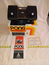 Vintage Atari Pong C-100 1970's Video Game Console excellent CONDITION 1976.