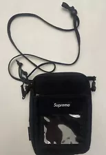 Supreme Utility Pouch Black Nylon Cordura SS/2019 Shoulder Bag Crossbody