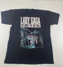 Lady Gaga The Born This Way Ball 2012 2013 Edge Of Glory Tee T-Shirt Medium