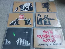 30 X Rare Banksy Original Artwork Dismaland Free Art Cardboard