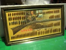 VTG NEW OLD STOCK SPEER Cartridge Bullet Framed Board Hunting Store Display