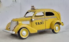 Antique 1930`s Cast Iron Black amp; Yellow Taxi Cab Home/Office Decoration Sale