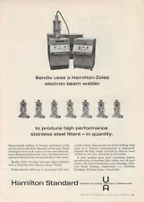 1963 Hamilton Standard Print Ad ~ Hamilton-Zeiss Electron Beam Welder