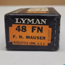 Vintage LYMAN 48 FN Micrometer Peep Sight for Mauser New old Stock in Box