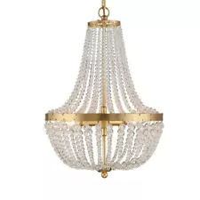 3 Light Chandelier in Classic Style - 14 Inches Wide by 19 Inches High-Antique