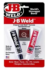 J-B Weld 8265-S Original Cold-Weld Formula Steel Reinforced Twin Tube Epoxy 2oz.