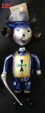 Christopher Radko All For One Blue Mouseketeers Mickey Mouse 7.5" Ornament NR!