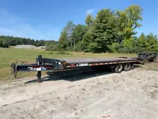 New Listing2008 Felling DA292 T/A 30' Heavy Duty Equipment Trailer Fold Down Ramps bidadoo