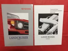 LOT 2 TOYOTA "LAND CRUISER" Truck Car Dealer Sales Brochures