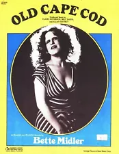 BETTE MIDLER OLD CAPE COD SHEET MUSIC PIANO/VOCAL/GUITAR/CHORDS RARE NEW ON SALE