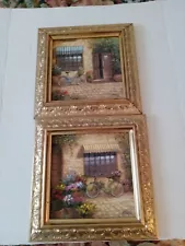 Set Of Two Jon McNaughton Signed Prints. Vineyard 1 Giclee Italy Tuscany Flower