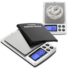 Digital Scale 1000g x 0.1g Jewelry Gold Silver Coin Grain Gram Pocket Size Herb