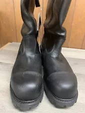 Firefighter Combat Boots, Full Leather