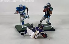 McFarlane NFL Figures: Barry Sanders #20/ Cam Newton #1/ Adrian Peterson #28