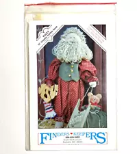 Finders Keepers pattern Yuley 15" country yuletide Christmas Santa doll