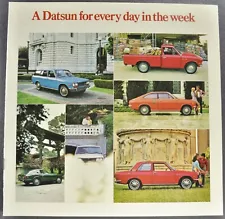 1972 Datsun Brochure 240Z 510 1200 Li'l Hustler Pickup Truck Excellent Original