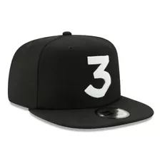 Brand New Chance The Rapper 3 Logo Basic Black Snapback Hat