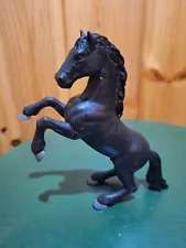 RETIRED SCHLEICH REARING BLACK STALLION 1997 MADE IN PORTUGAL