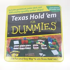 Texas Hold'em for Dummies Tin, NEW