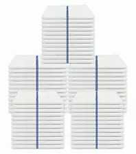 NEW 60 PACK 5DZ BLUE STRIPE KITCHEN CLEANING BAR TOWELS BARMOPS HEAVY DUTY 16X19